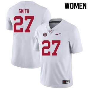 NCAA Women's Alabama Crimson Tide #27 Devonta Smith Stitched College 2021 Nike Authentic White Football Jersey CE17W54NQ